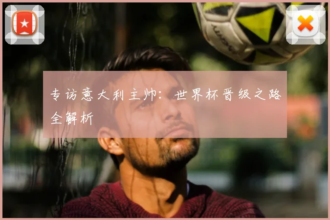 专访意大利主帅:世界杯晋级之路全解析